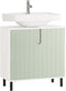 SoBuy BZR139-GR - Wastafel Onderkast - Uitsparing sifon - Groen