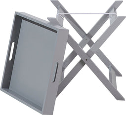 CHESTER - Bijzettafel - Grijs - MDF