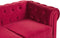 CHESTERFIELD - Bankenset - Rood - Fluweel
