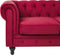 CHESTERFIELD - Bankenset - Rood - Fluweel