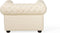 CHESTERFIELD - Chesterfield bank - Beige - Leer