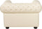 CHESTERFIELD - Chesterfield fauteuil - Beige - Leer