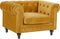 CHESTERFIELD - Chesterfield fauteuil - Geel - Fluweel
