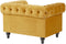 CHESTERFIELD - Chesterfield fauteuil - Geel - Fluweel