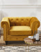 CHESTERFIELD - Chesterfield fauteuil - Geel - Fluweel