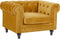 CHESTERFIELD - Chesterfield fauteuil - Geel - Fluweel