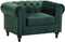 CHESTERFIELD - Chesterfield fauteuil - Groen - Fluweel