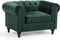 CHESTERFIELD - Chesterfield fauteuil - Groen - Fluweel