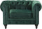 CHESTERFIELD - Chesterfield fauteuil - Groen - Fluweel