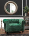 CHESTERFIELD - Chesterfield fauteuil - Groen - Fluweel