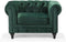 CHESTERFIELD - Chesterfield fauteuil - Groen - Fluweel