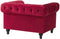 CHESTERFIELD - Chesterfield fauteuil - Rood - Fluweel