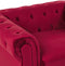 CHESTERFIELD - Chesterfield fauteuil - Rood - Fluweel