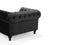 CHESTERFIELD - Chesterfield fauteuil - Zwart - Fluweel