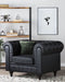 CHESTERFIELD - Chesterfield fauteuil - Zwart - Kunstleer