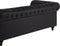 CHESTERFIELD - Chesterfield hoekbank - Zwart - Rechts - Kunstleer