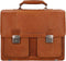 Chesterfield Mario Leren A4 Aktetas cognac