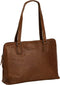 Chesterfield Schoudertas Waxed Pull Up Leer - cognac