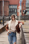 Chestnut sheepskin ear muffs