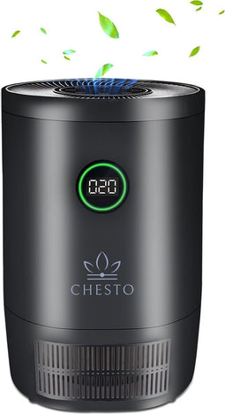 Chesto Luchtreiniger / Air purifier met HEPA-13 & Koolstoffilter - CADR 220 m³/h - Bestrijdt Bacteriën & Allergieën - 4 Standen