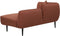 CHEVANNES - Chaise longue - Donkerrood - Linkszijdig - Bouclé