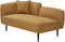 CHEVANNES - Chaise longue - Mosterdgeel - Linkszijdig - Bouclé