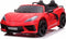 Chevrolet Corvette C8 Rood | 12V Kinderauto