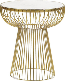 CHEYNES - Bijzettafel - Wit - Marmer