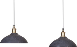 CHEYYAR - Hanglamp - Zwart - Mangohout