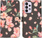 iMoshion Hoesje Geschikt voor Samsung Galaxy A33 Hoesje Met Pasjeshouder - iMoshion Design Softcase Bookcase - Zwart / Blossom Watercolor Black