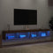 vidaXL - Tv-meubels - met - LED-verlichting - 2 - st - 100x30x30 - cm - bruineiken