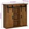 vidaXL - Hangkast - HALDEN - 2 - schuifdeuren - 75x22,5x70 - cm - grenenhout