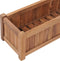 vidaXL - Plantenbak - verhoogd - 100x30x25 - cm - massief - teakhout