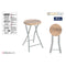Kruk Confortime Hout Metaal 30 x 30 x 46 cm (6 Stuks)