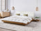 ZEN - Futon tweepersoonsbed - Lichtbruin - 160 x 200 cm - MDF