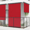 vidaXL - Balkonscherm - 165x250 - cm - rood