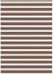 vidaXL - Zebra - rolgordijn - 165x230 - cm - stofbreedte - 160,9cm - polyester - bruin