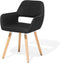CHICAGO - Eetkamerstoel - Zwart - Polyester