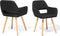 CHICAGO - Eetkamerstoel - Zwart - Polyester