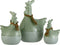 Plant in a Box - Cyperus alternifolius - Set van 4 - Perfect als decoratie in huis - Pot 14cm - Hoogte 40-50cm