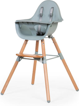 Childhome 2-in-1 Hoge Stoel - 2 Hoogtestanden - 6 Maanden Tot 6 Jaar - Muntgroen