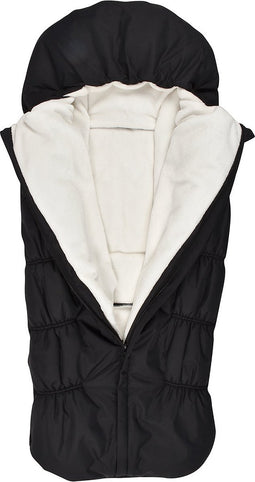 Childhome Buggy voetenzak gewatteerd met fleece - 6 tot 24 maanden - Zwart