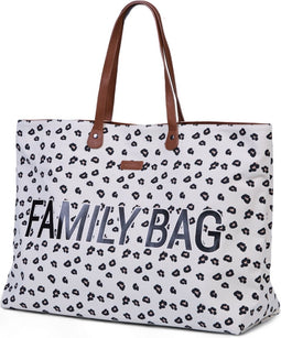 Childhome Family Bag - Luiertas - Leopard - 55x18x40 - Extra Tasje