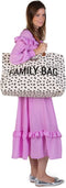 Childhome Family Bag - Luiertas - Leopard - 55x18x40 - Extra Tasje