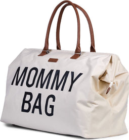 Childhome - Mommy Bag ® Verzorgingstas - Luiertas - Ecru & Zwart - Ruim & Waterafstotend - 55x30x40cm