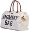Childhome - Mommy Bag ® Verzorgingstas - Luiertas - Ecru & Zwart - Ruim & Waterafstotend - 55x30x40cm