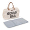 Childhome - Mommy Bag ® Verzorgingstas - Luiertas - Ecru & Zwart - Ruim & Waterafstotend - 55x30x40cm