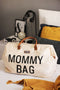 Childhome - Mommy Bag ® Verzorgingstas - Luiertas - Ecru & Zwart - Ruim & Waterafstotend - 55x30x40cm