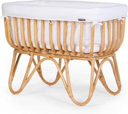 Childhome Rattan wieg - Incl. Omrander en matras - Geschikt voor baby's tot 9kg - 90x50x70cm