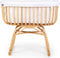 Childhome - Rattan wieg met schommelpoten - Wiegstoel baby - Inclusief matras en hoes - Ecru - 90 x 70 x 71 cm - Tot 9kg